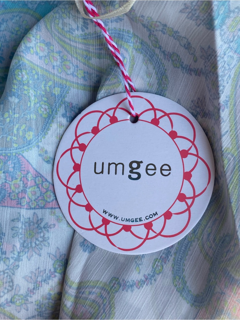 NWT Umgee Boutique Style Satin Paisley Kimono Cardigan Womens Size Medium Large - Picture 8 of 9